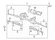 2020 Cadillac XT4 Rack And Pinion Diagram - 84580635