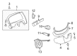 Saturn Vue Steering Column Cover Diagram - 96830027