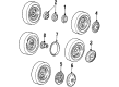 1989 Chevy V1500 Suburban Wheel Cover Diagram - 349039