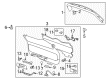 2010 Saturn Outlook Door Handle Diagram - 15853226