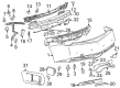 Cadillac CTS Bumper Reflector Diagram - 25894905