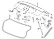 Cadillac CT5 Tailgate Lift Support Diagram - 84678457