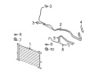 2008 Cadillac STS Transmission Oil Cooler Hose Diagram - 19129770