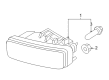 2005 Chevy Aveo Fog Light Diagram - 96540259