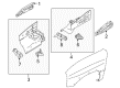 2000 Chevy Tracker Fender Splash Shield Diagram - 91174841