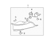 2010 Cadillac DTS Fog Light Diagram - 25797624