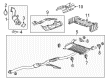 2018 Cadillac CTS Muffler Diagram - 23288499