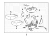 2012 Chevy Silverado 2500 HD Seat Cushion Pad Diagram - 15243901