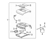 Cadillac Escalade ESV Center Console Latch Diagram - 84925701