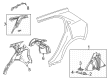 2023 Buick Envision Fender Splash Shield Diagram - 84999302