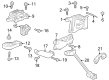 2022 Buick Encore GX Engine Mount Bracket Diagram - 55512875