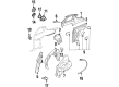 1997 Buick Skylark Fuel Filler Housing Diagram - 22575028