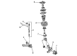 1993 Cadillac DeVille Sway Bar Link Diagram - 25663490