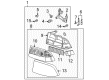 2001 Oldsmobile Bravada Headlight Diagram - 16524595