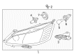 2017 Chevy City Express Headlight Diagram - 19316421