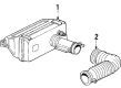 1986 Oldsmobile Calais Air Filter Box Diagram - 25043990