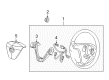 2007 Cadillac CTS Steering Wheel Diagram - 10393263