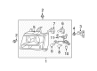 2014 GMC Yukon XL 1500 Headlight Diagram - 15861025