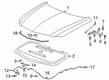 2022 Cadillac XT6 Hood Latch Diagram - 84855768