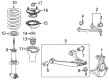 2016 Chevy Tahoe Control Arm Diagram - 22994468