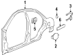 2001 Chevy Metro Fuel Filler Housing Diagram - 30013514