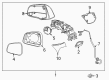 Chevy Mirror Cover Diagram - 95182964