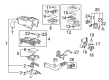 Chevy Tahoe Center Console Latch Diagram - 15134814