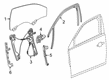 Cadillac XT4 Window Regulator Diagram - 84752948