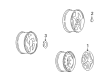 2001 Pontiac Bonneville Wheel Cover Diagram - 9592965