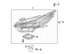 Cadillac CT5 Headlight Diagram - 84689813