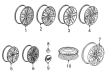 2017 Cadillac XT5 Spare Wheel Diagram - 23403702