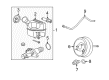 2008 Chevy HHR Clutch Master Cylinder Diagram - 15939574