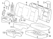 2023 Chevy Colorado Seat Cushion Pad Diagram - 87836306