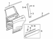 Cadillac XT6 Door Moldings Diagram - 84239735