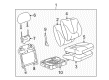 Chevy Silverado 1500 HD Classic Seat Cushion Pad Diagram - 88941581