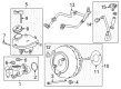 Chevy Impala Brake Booster Vacuum Hose Diagram - 23465287