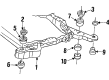 1987 Cadillac Allante Crossmember Bushing Diagram - 1646025