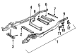 1999 GMC K1500 Suburban Front Cross-Member Diagram - 15726594