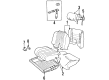 1997 Chevy Lumina Seat Cushion Pad Diagram - 16774006