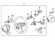 2021 Cadillac XT4 Steering Wheel Diagram - 85003691