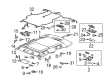 Cadillac STS Door Handle Diagram - 15924321