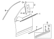 Cadillac XT5 Door Moldings Diagram - 84175961