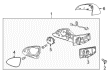 2013 Chevy Spark Mirror Cover Diagram - 95193364