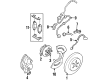 2001 Cadillac DeVille Brake Dust Shields Diagram - 18026708