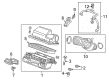 Cadillac CT6 Air Intake Coupling Diagram - 23344071