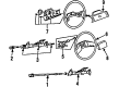 1987 Chevy Spectrum Steering Column Diagram - 94433533