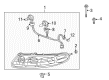 2002 Pontiac Bonneville Headlight Diagram - 19245099