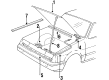 1987 Chevy Nova Hood Latch Diagram - 94841579