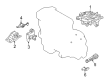 Chevy City Express Engine Mount Bracket Diagram - 19316068