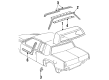 1990 Cadillac Eldorado Emblem Diagram - 12397335